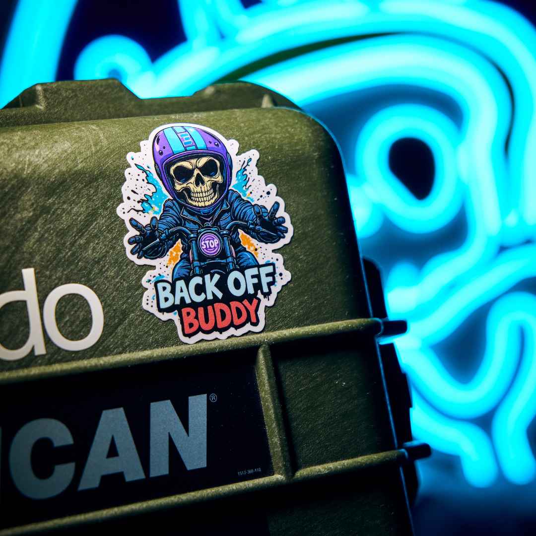 Skully - Back off Buddy Sticker