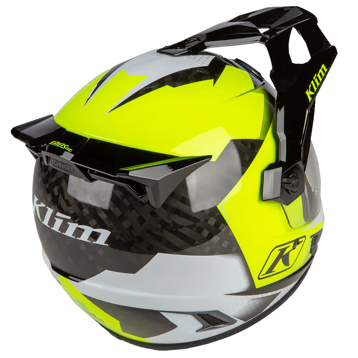 Klim Krios Pro ECE/DOT Charger Hi-Vis Motorcycle Helmet Rear Right View