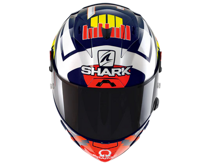 Shark Race-R Pro GP Carbon Zarco Signature Blue White Red Motorcycle top view
