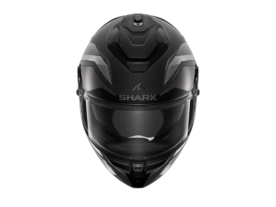 Shark Spartan GT Pro Carbon Ritmo Matt Black Grey Helmet Motorcycle top view