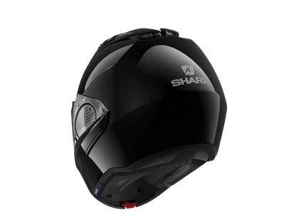 Shark EVO GT Blank Black Modular Helmet rear view