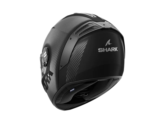Shark Spartan RS Carbon Skin Matt Black Helmet rear view