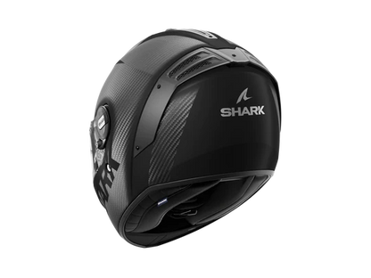Shark Spartan RS Carbon Skin Matt Black Helmet rear view