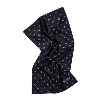 Premium Lycra Headbuff Skull & Bikes Black