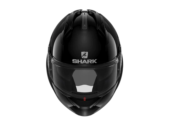 Shark EVO GT Blank Black Modular Helmet top view