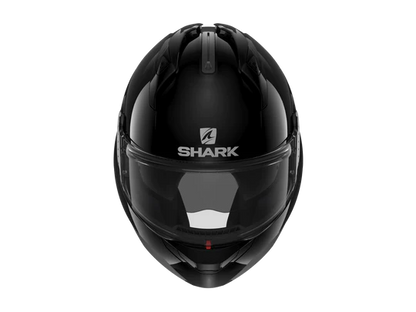 Shark EVO GT Blank Black Modular Helmet top view