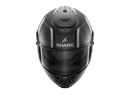 Shark Spartan RS Carbon Shawn Matt Black Grey White Helmet top view