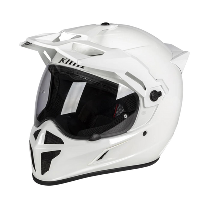 Klim Krios Karbon Adventure Gloss White Helmet main photo