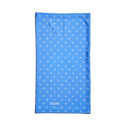 Premium Lycra Headbuff Skull & Bikes JakuBlu