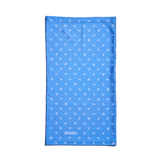 Premium Lycra Headbuff Skull & Bikes JakuBlu