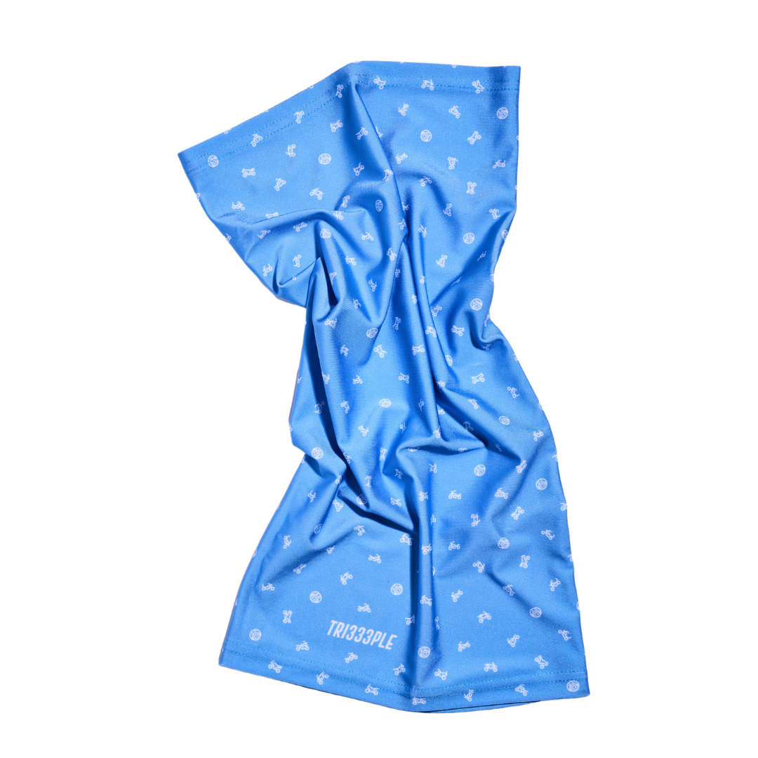 Premium Lycra Headbuff Skull & Bikes JakuBlu