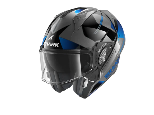 Shark EVO GT Tekline Black Grey Blue Helmet