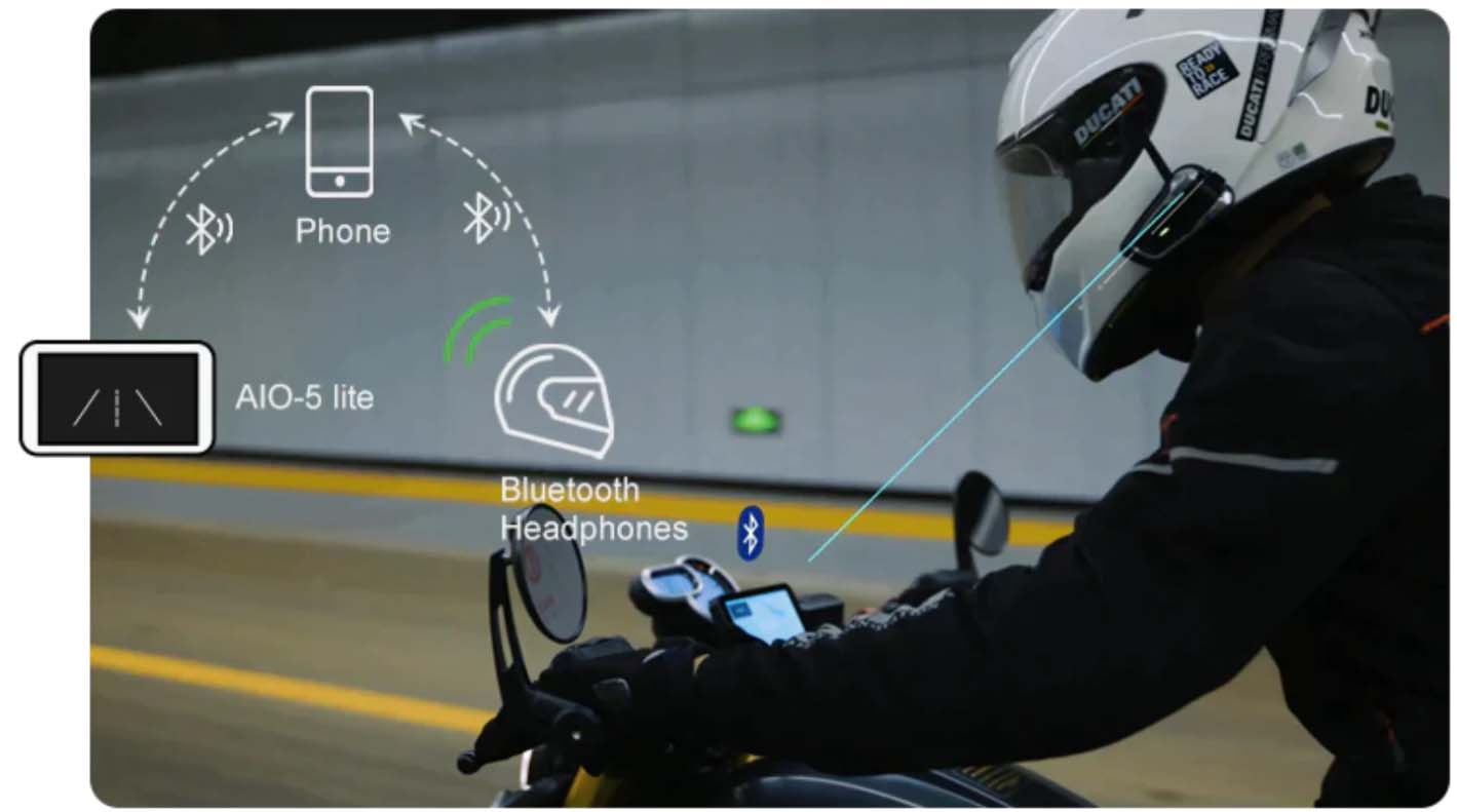 Chigee AIO-5 Lite Motorcycle Smart Riding System (Includes Installation)