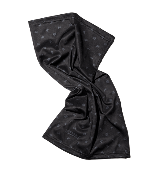 LITE Lycra Headbuff Skull & Bikes Black - Max Cooling & Premium Comfort