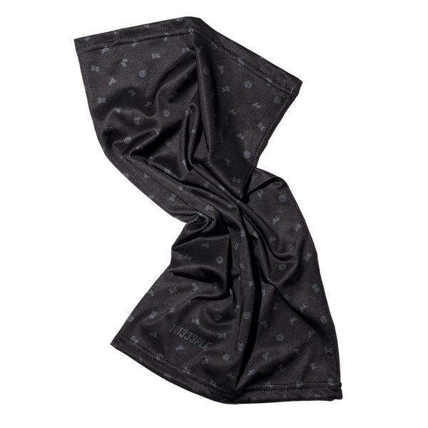 LITE Lycra Headbuff Skull & Bikes Black - Max Cooling & Premium Comfort