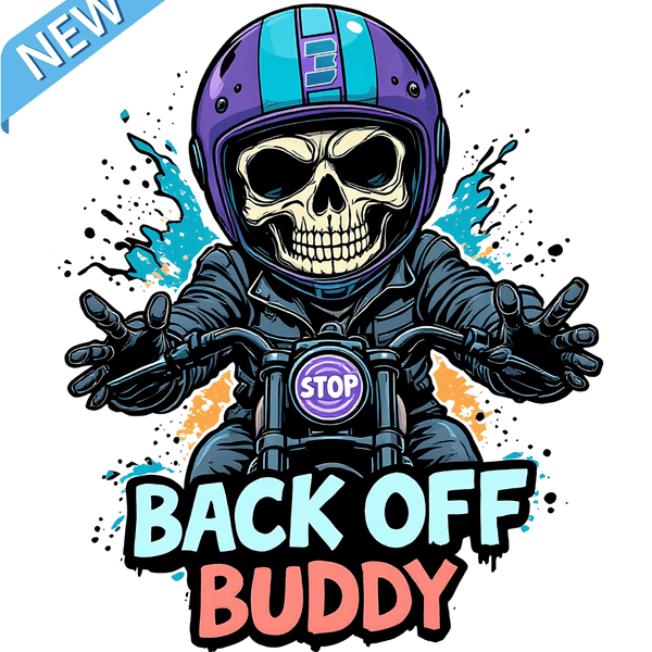 Skully - Back off Buddy Sticker