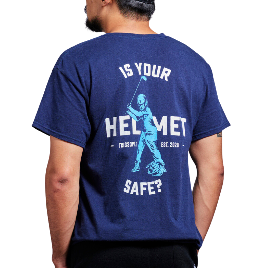 Is Your Helmet Safe? - TRI333PLE T-Shirt