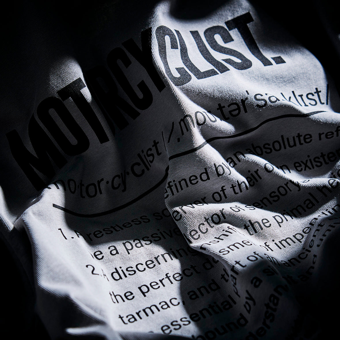'Motorcyclist' Oversized T Shirt