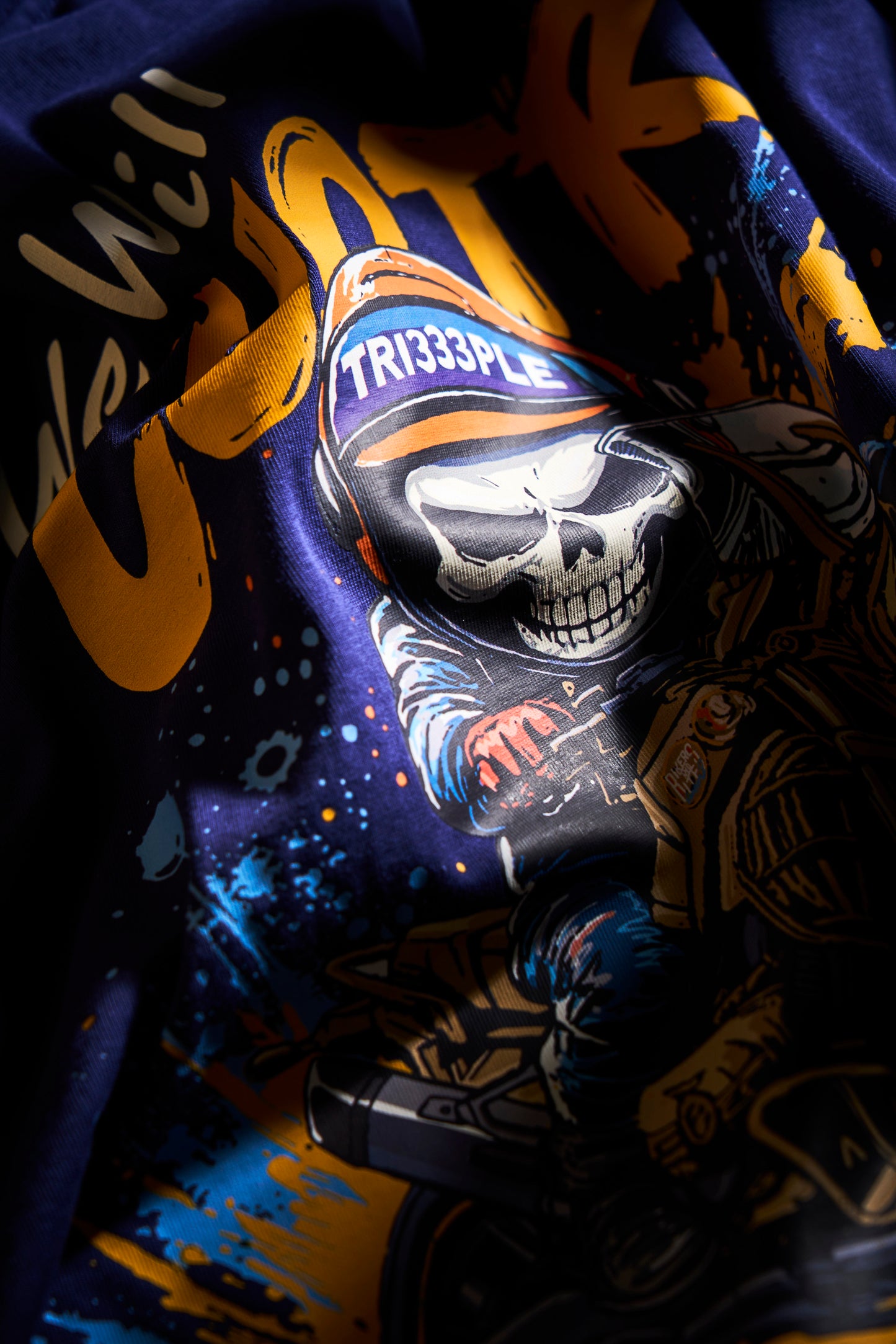 'Adventure Skully' Oversized T Shirt