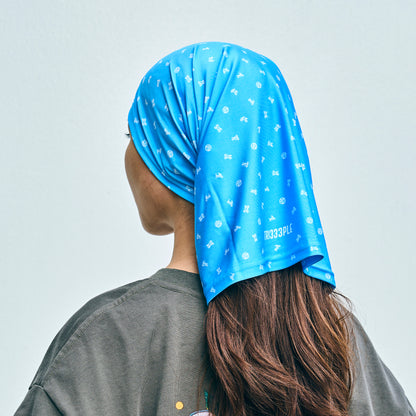 Premium Lycra Headbuff Skull & Bikes JakuBlu