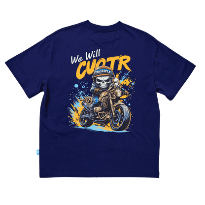 'Adventure Skully' Oversized T Shirt