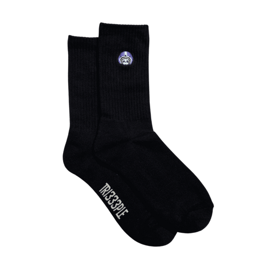 Skully's Black Socks (3 Pairs)