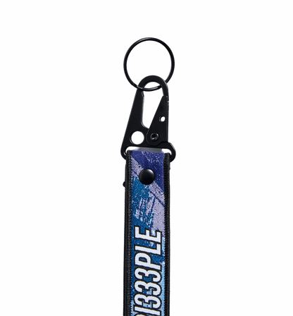 TRI333PLE Keychain Blue