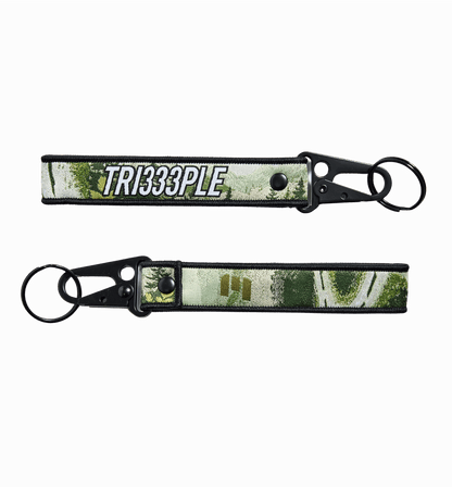 TRI333PLE Keychain Green