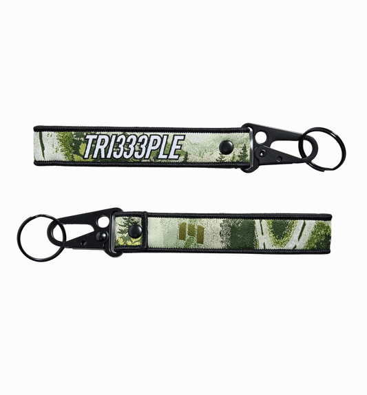 TRI333PLE Keychain Green