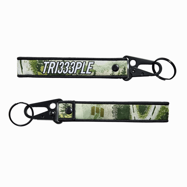 TRI333PLE Keychain Green