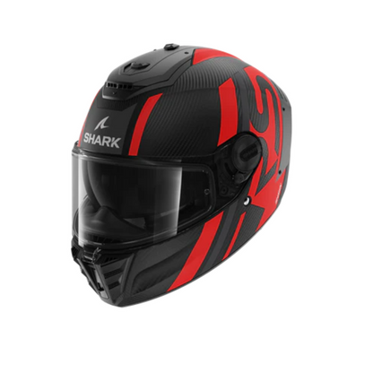 Shark Spartan RS Carbon Shawn Matt Black Grey Red Helmet