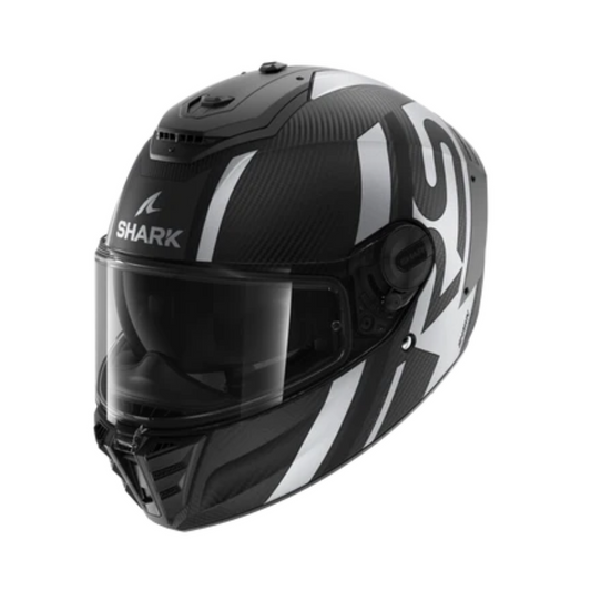 Shark Spartan RS Carbon Shawn Matt Black Grey White Helmet