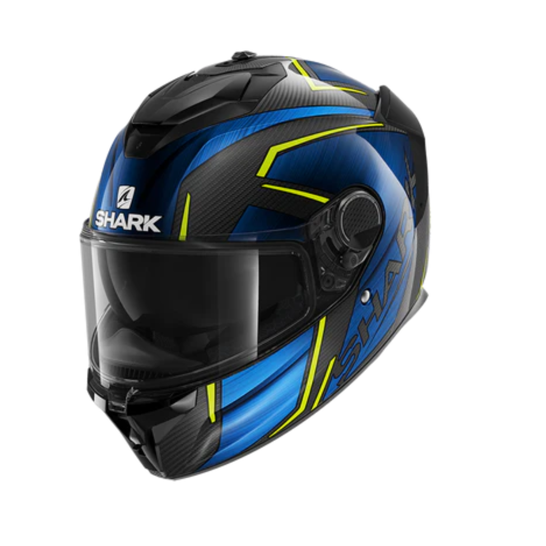 Shark Spartan GT Carbon Kromium Chrome Blue Helmet