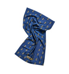 Premium Lycra Headbuff Original Gold Blue