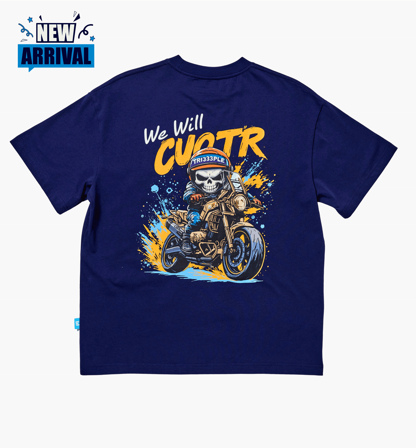 'Adventure Skully' Oversized T Shirt