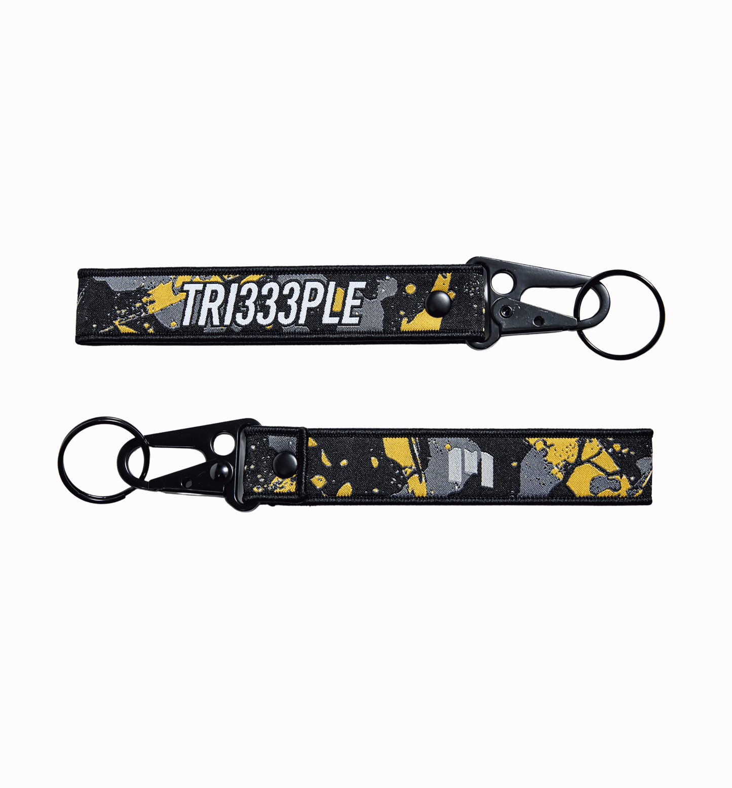 TRI333PLE Keychain Yellow