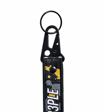 TRI333PLE Keychain Yellow