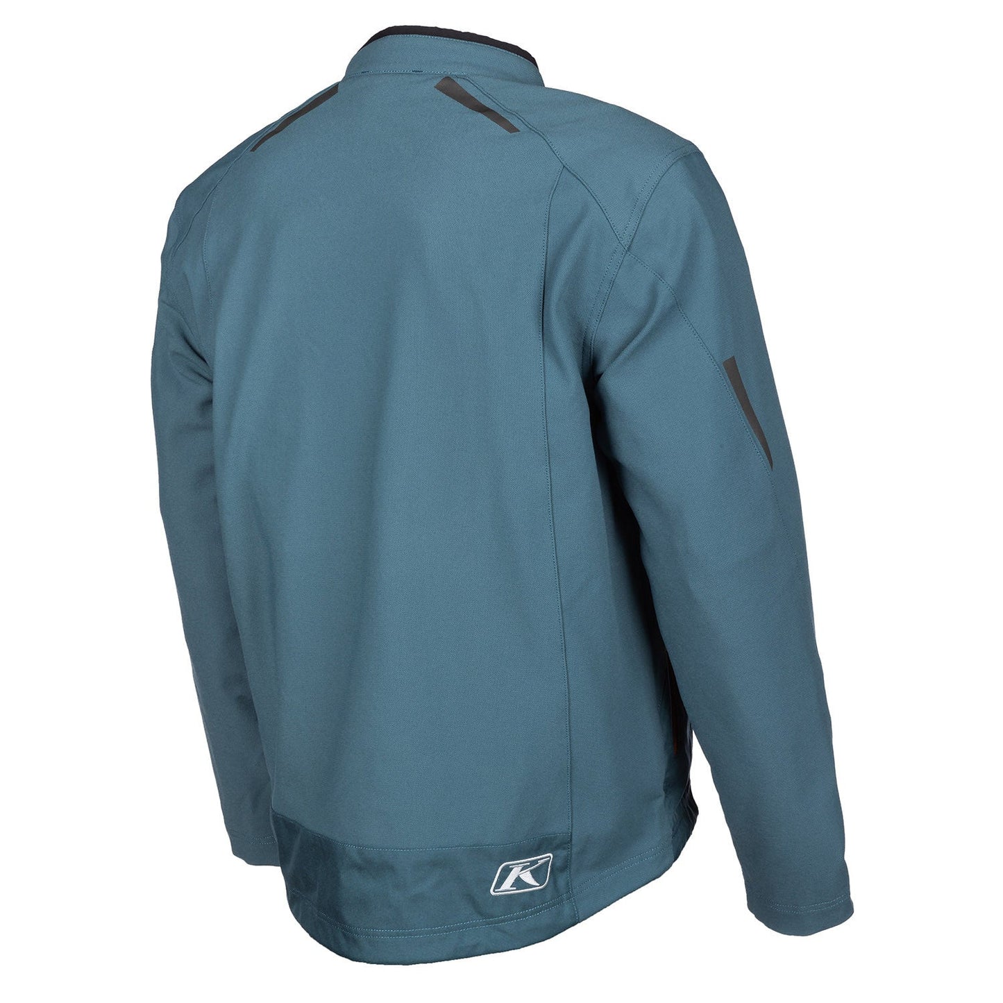Klim Marrakesh Petrol - Potter's Clay Jacket for motorcycle rear ride view