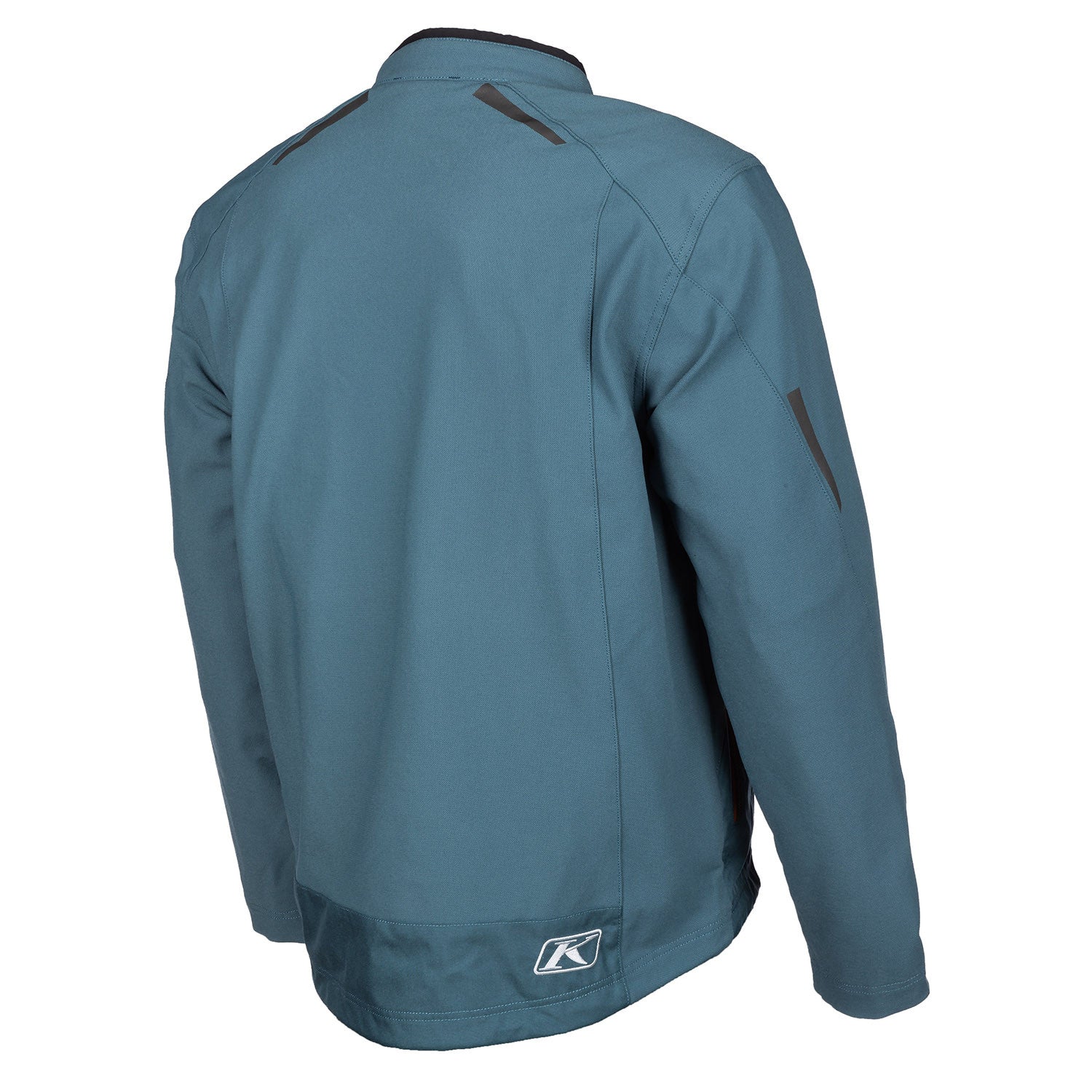 Klim Marrakesh Petrol - Potter's Clay Jacket for motorcycle rear ride view