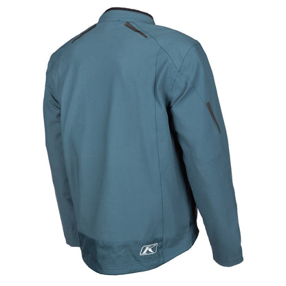 Klim Marrakesh Petrol - Potter's Clay Jacket for motorcycle rear ride view