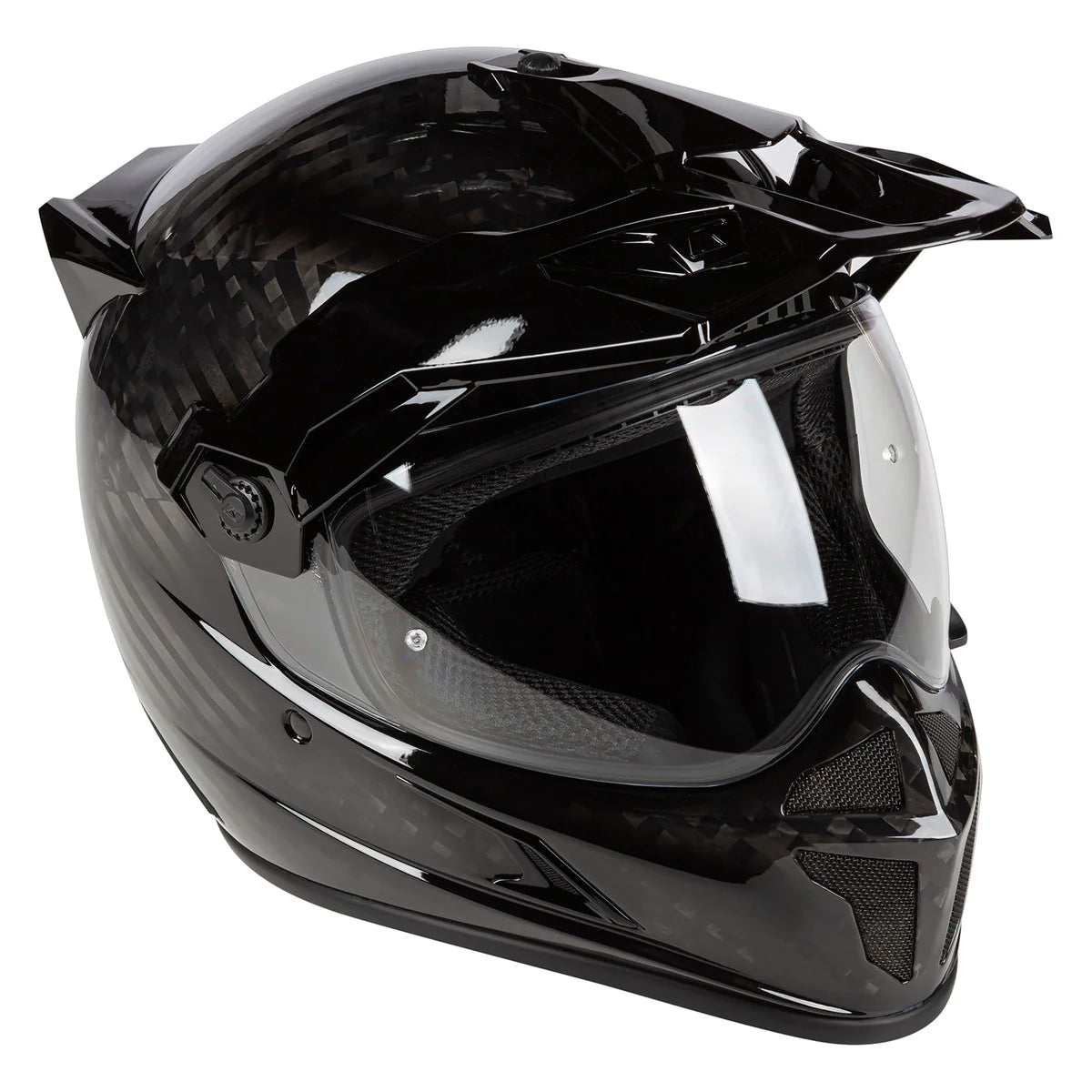 Klim Krios Karbon Adventure Gloss Karbon Black Motorcycle Helmet