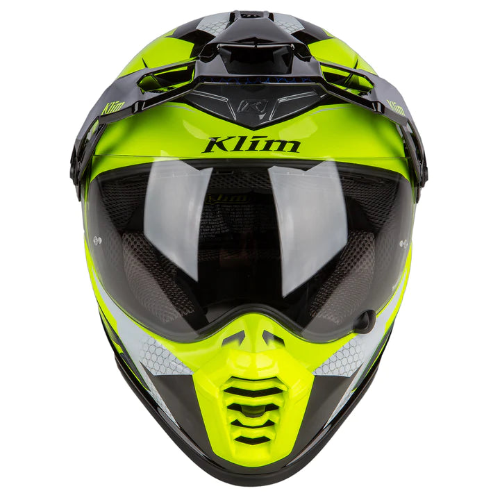 Klim Krios Pro ECE/DOT Charger Hi-Vis Motorcycle Helmet front view