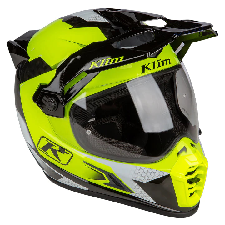Klim Krios Pro ECE/DOT Charger Hi-Vis Motorcycle Helmet front right view