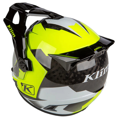 Klim Krios Pro ECE/DOT Charger Hi-Vis Motorcycle Helmet rear left view