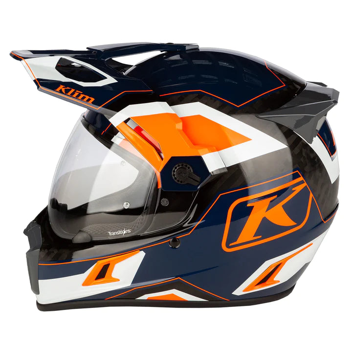 Klim Krios Pro ECE/DOT Rally Striking Orange motorcycle Helmet left view