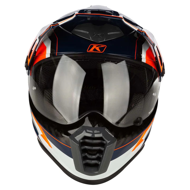 Klim Krios Pro Rally Striking Orange Motorcycle Helmet TRI333PLE