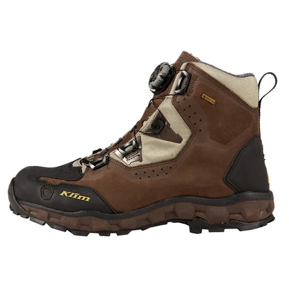 Klim Outlander GTX Chocolate Brown Boot for motorcycle riding right view