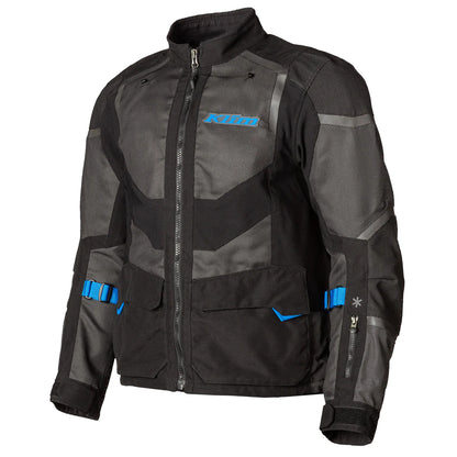 Klim Baja S4 Black - Kinetik Blue Riding Jacket for motorcycle
