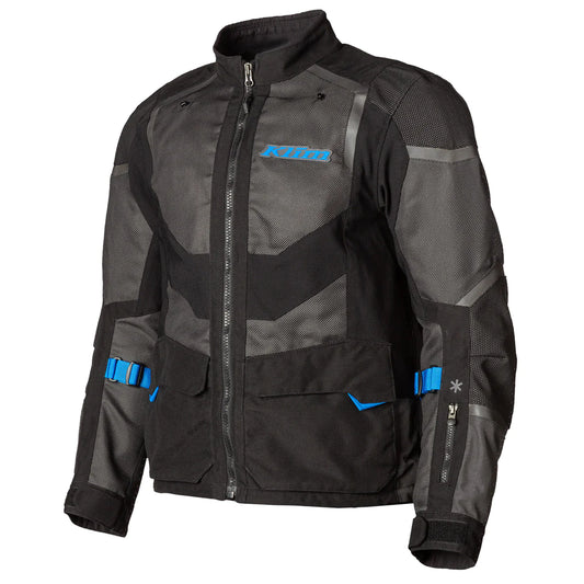 Klim Baja S4 Black - Kinetik Blue Riding Jacket for motorcycle