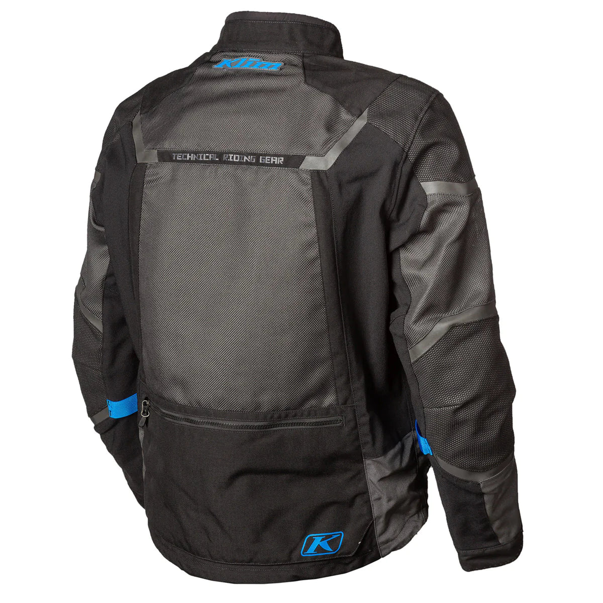 Klim Baja S4 Black - Kinetik Blue Motorcycle Riding Jacket side View